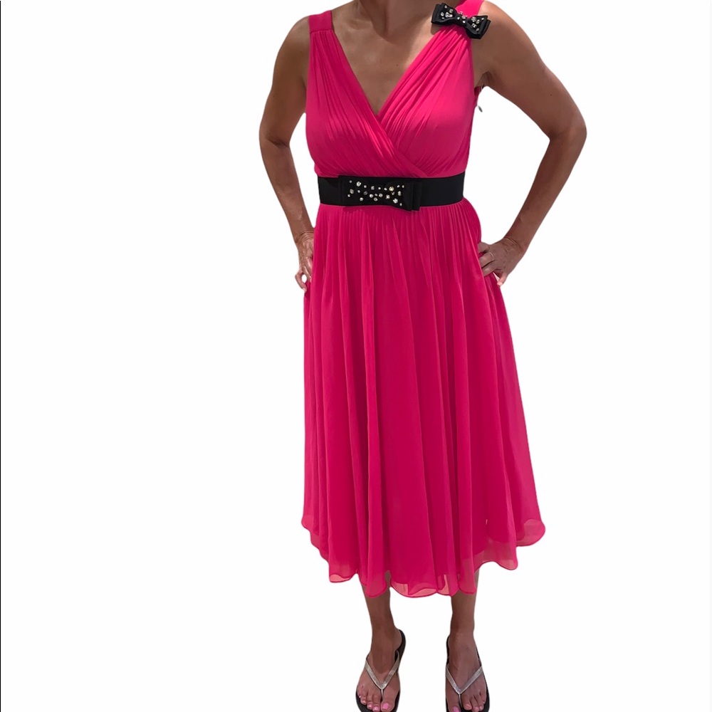 Kate Spade Embellished Bow Hot Pink